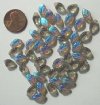 50 12mm AB Black Diamond Leaf